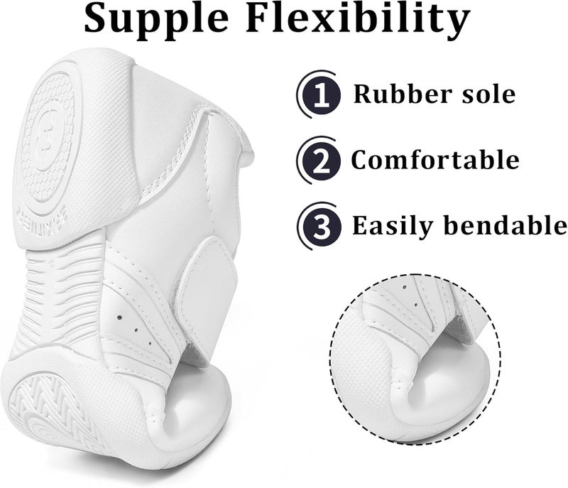BAXINIER Girls White Cheerleading Shoes Lightweight Youth Competition Cheer Sneakers Kids Training Dance Tennis Shoes - Image 3